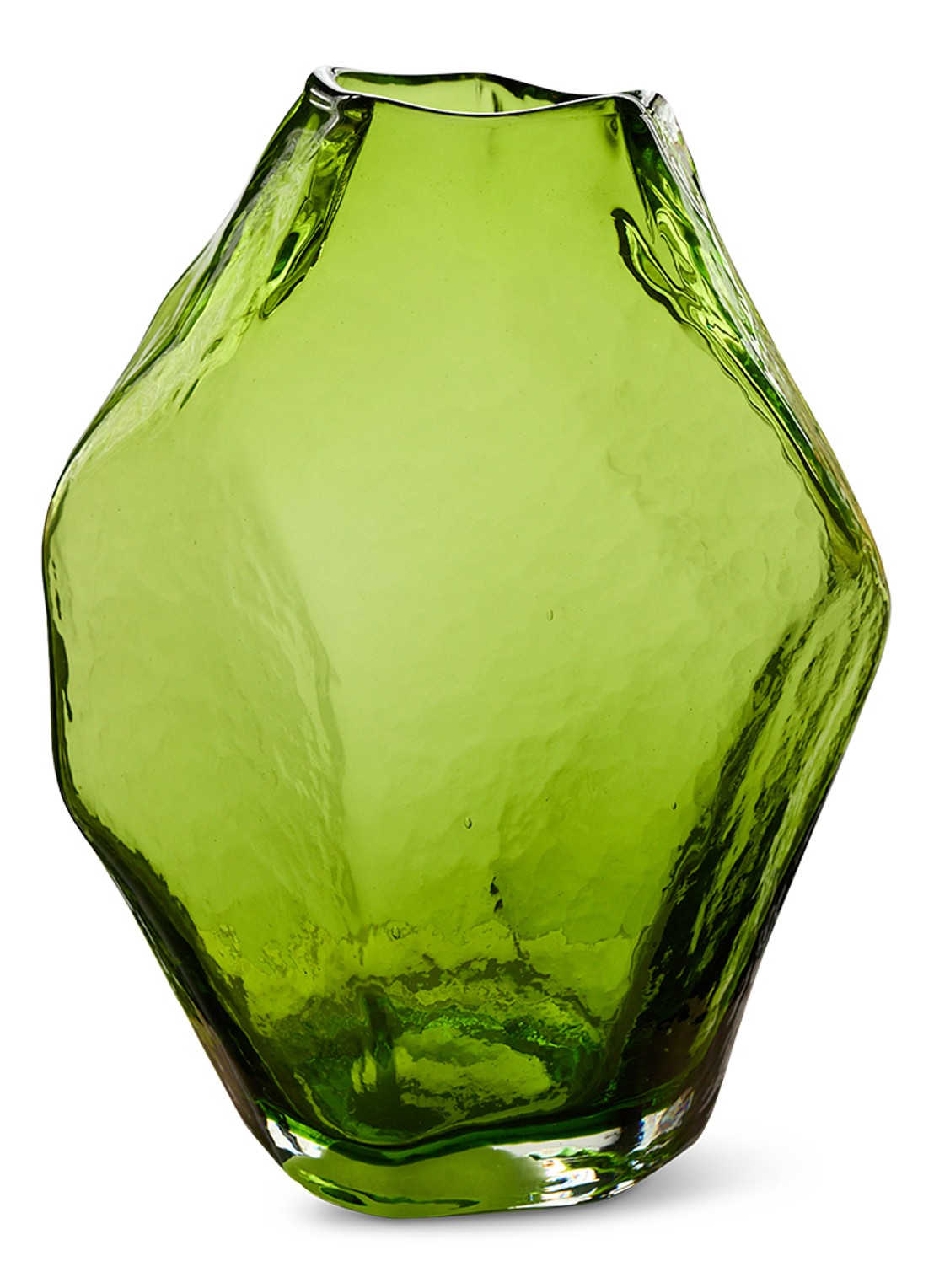 HKliving Nienke Sikkema vaas 34 cm - voorkant groen