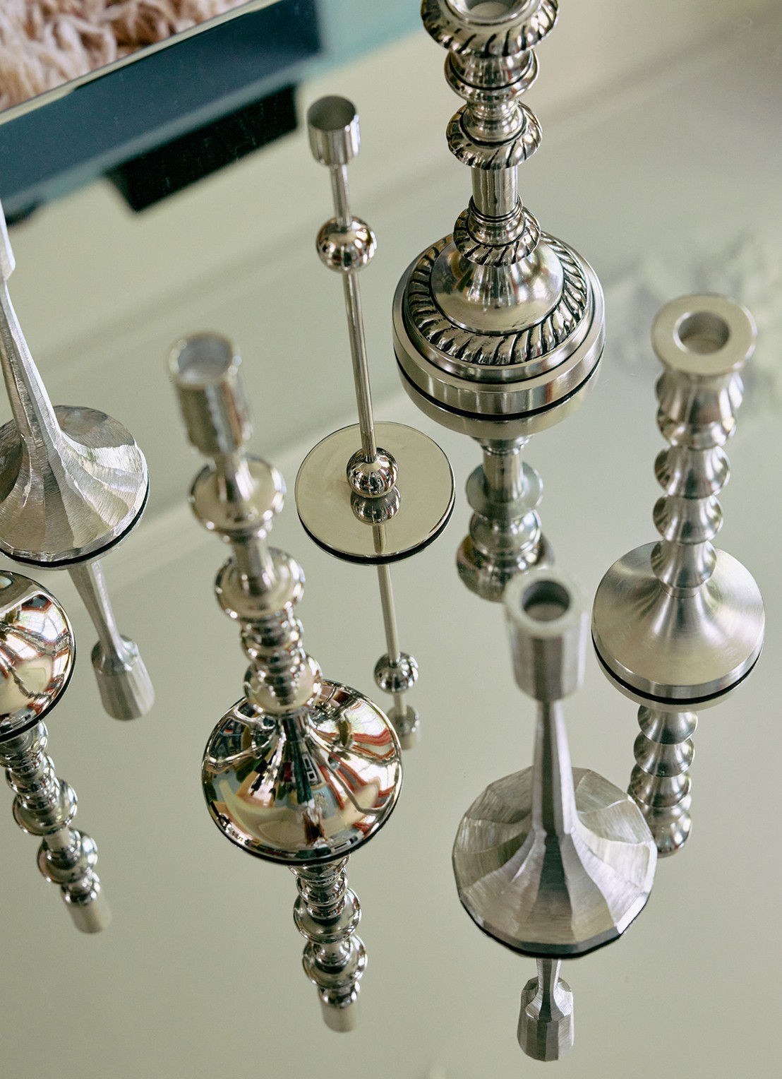 HKliving No. I kandelaar - voorkant 3 zilver