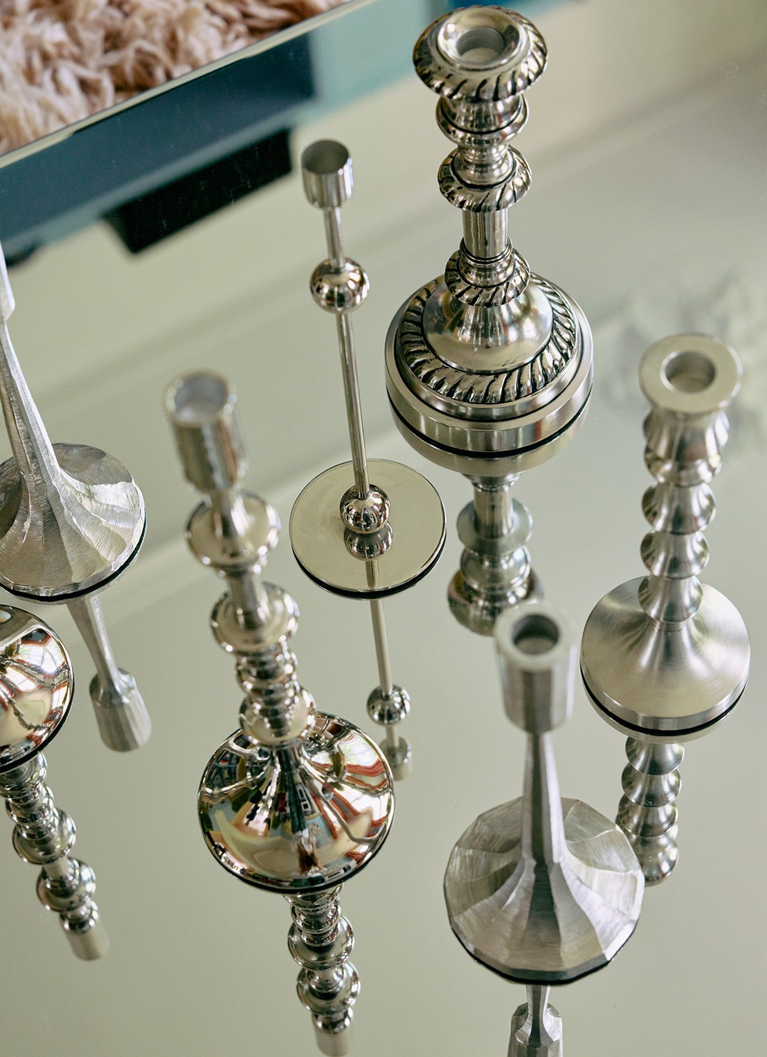 HKliving No. III kandelaar - voorkant 2 zilver