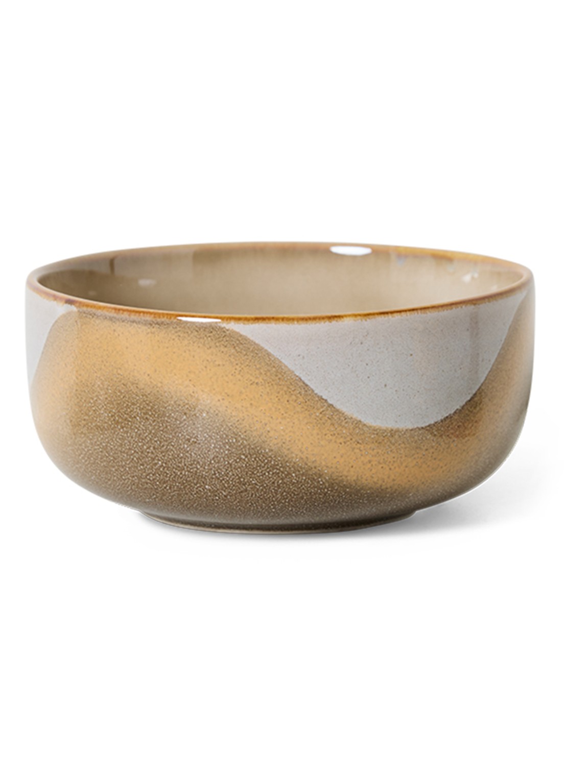 HKliving Oasis dessert kom 12,5 cm - voorkant 2 beige