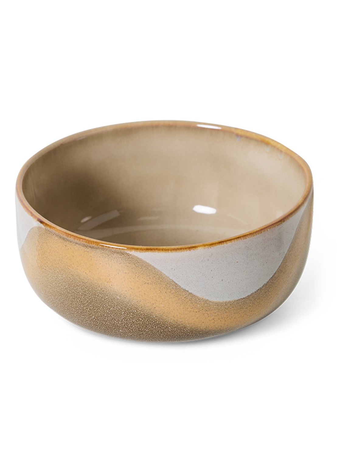HKliving Oasis dessert kom 12,5 cm - voorkant 3 beige