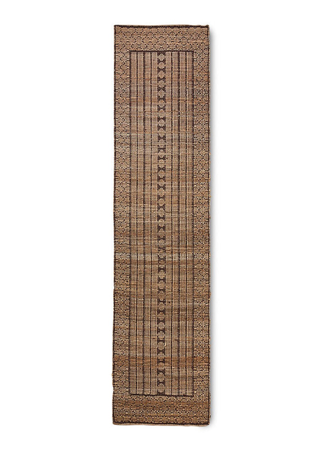 HKliving Original Runner vloerkleed 80 x 350 cm - voorkant bruin