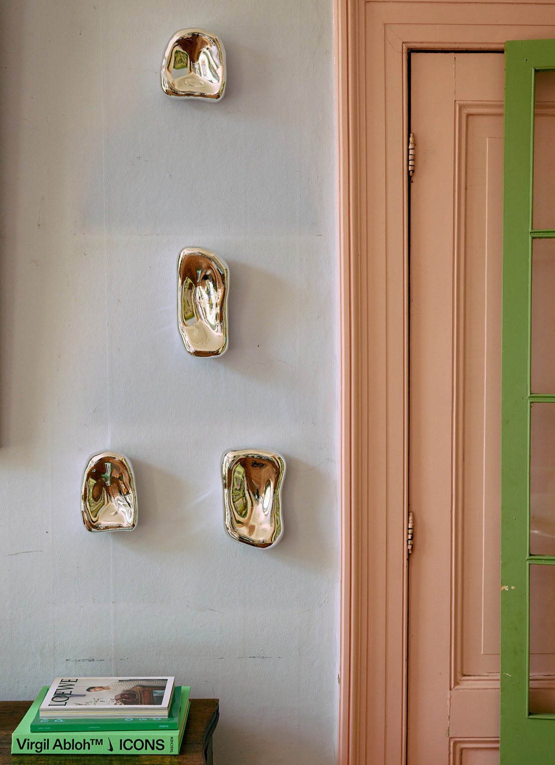 HKliving Ornament set van 4 - achterkant zilver