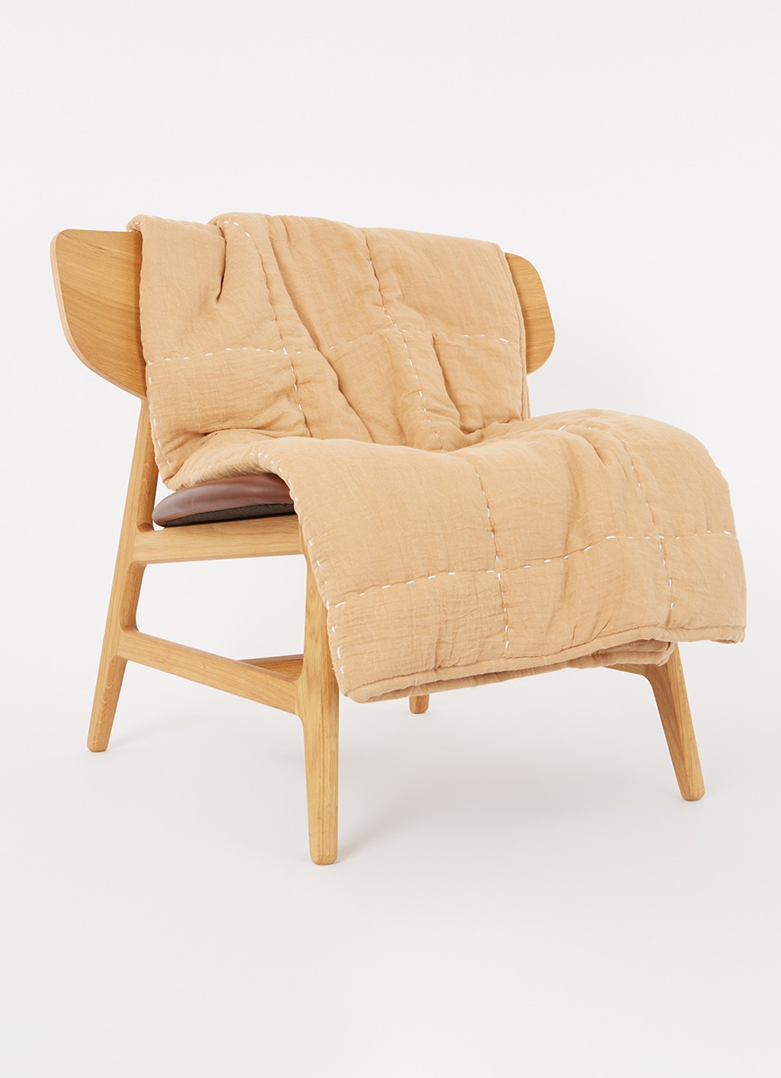 HKliving Plaid 130 x 170 cm - voorkant 2 zand