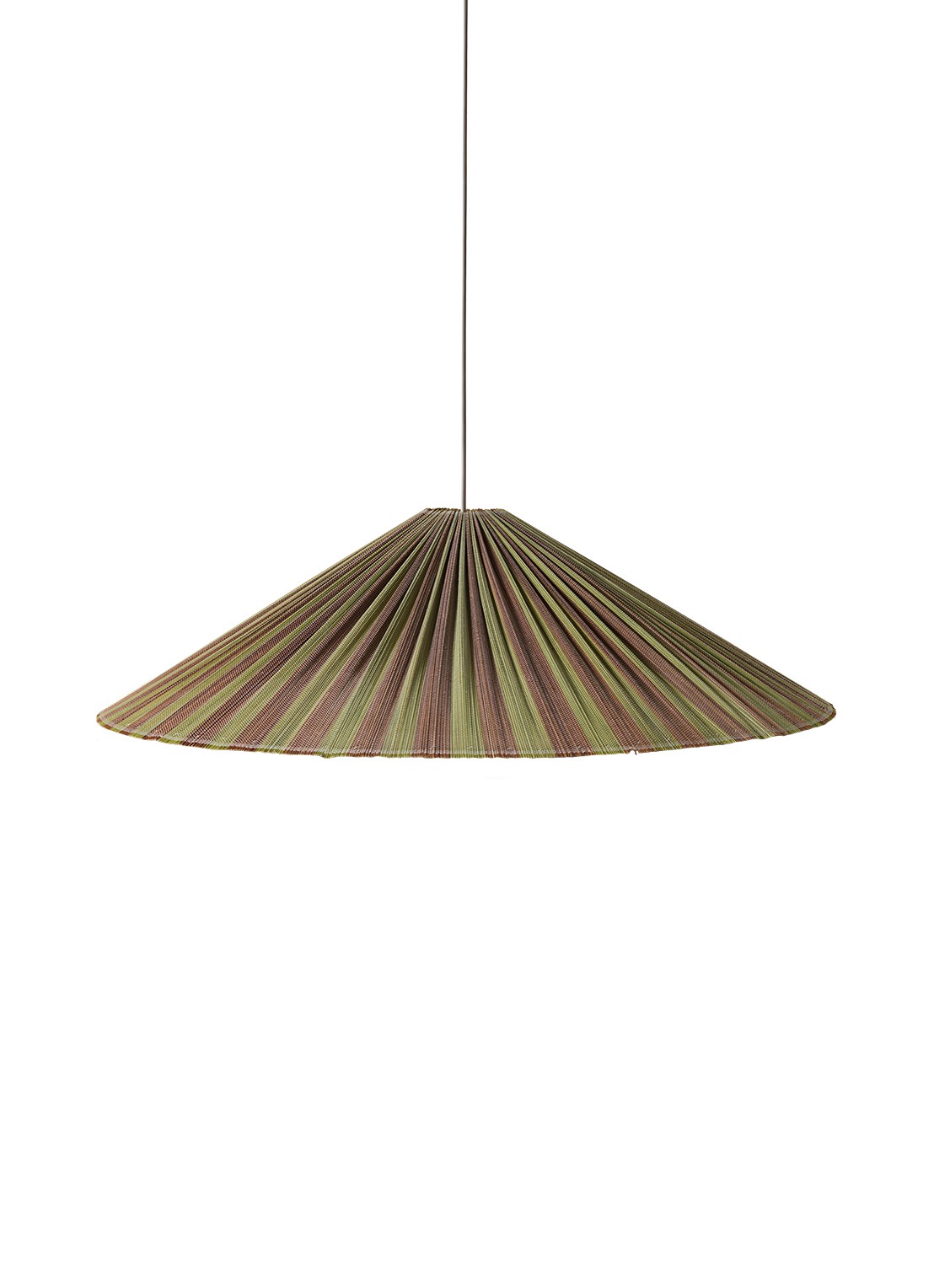 HKliving Plisse hanglamp - voorkant 2 groen