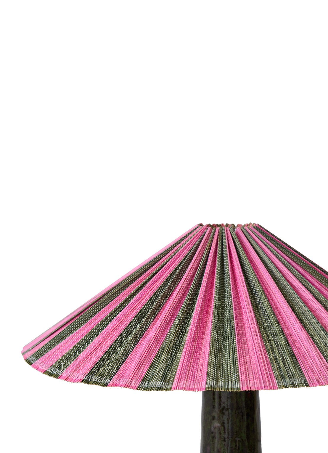 HKliving Plisse lampenkap 44 cm - achterkant roze
