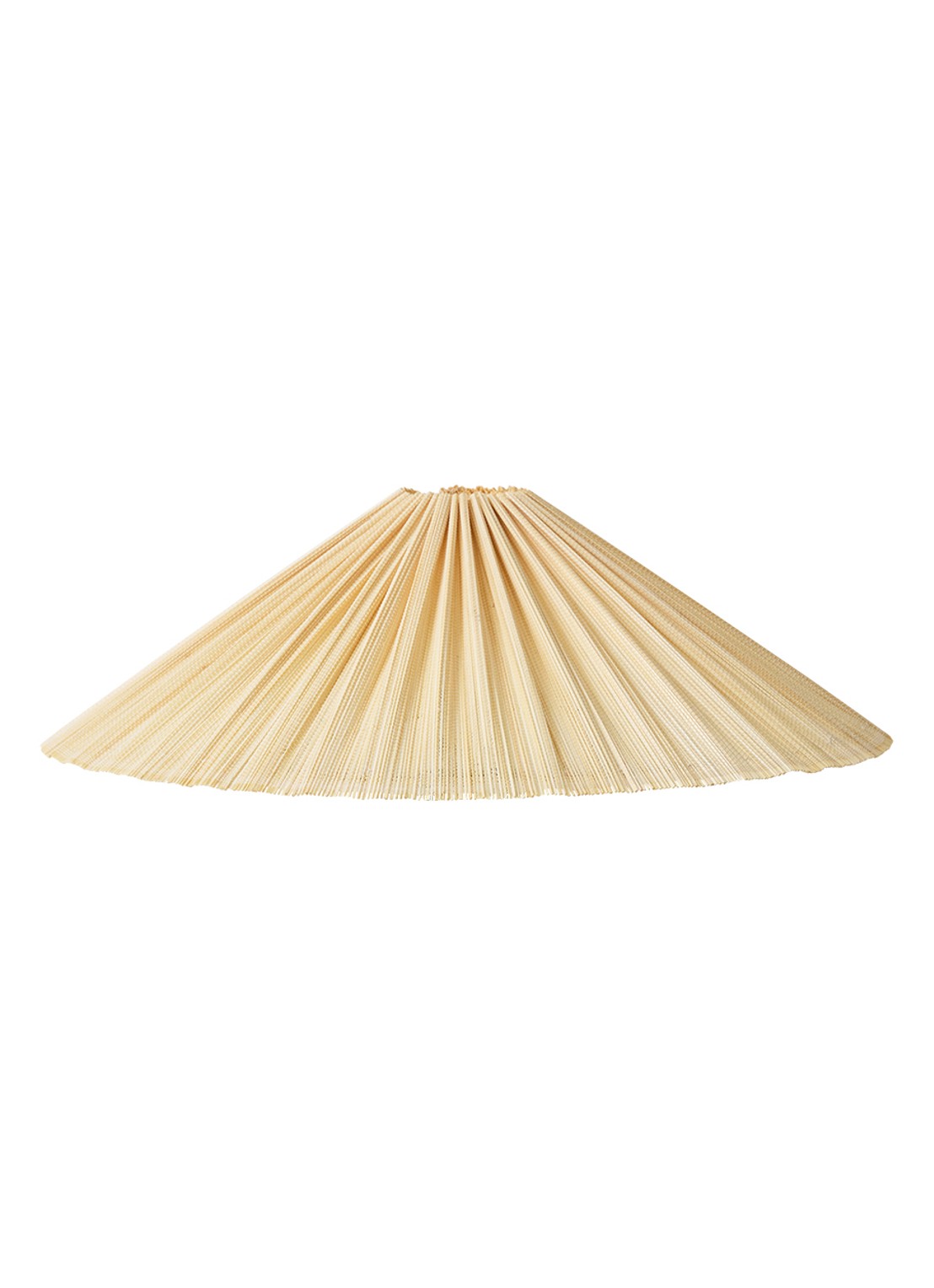 HKliving Plisse lampenkap 44 cm - voorkant naturel