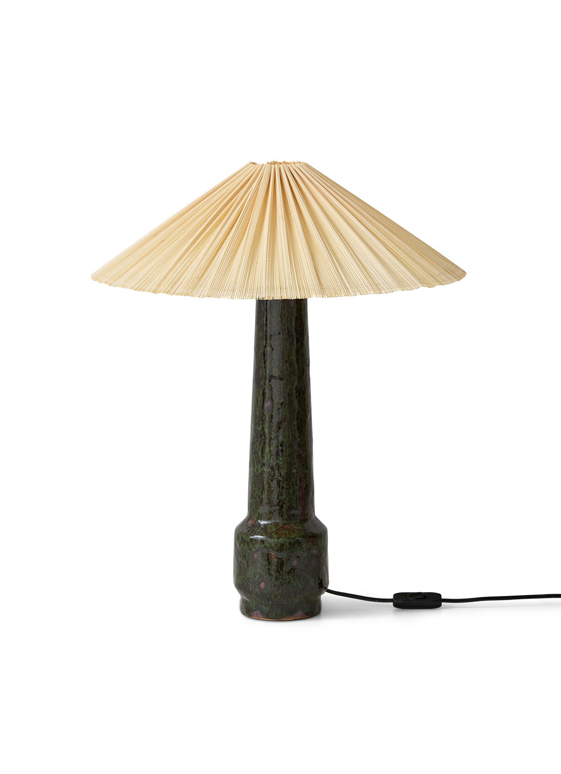 HKliving Plisse lampenkap 44 cm - voorkant 2 naturel
