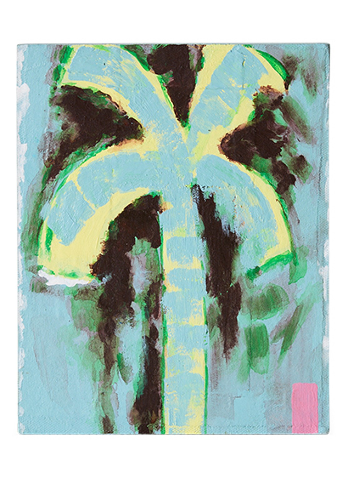 HKliving Pocket Exhibit: Palmate wandelement 20 x 16 cm - voorkant 4 donkerblauw