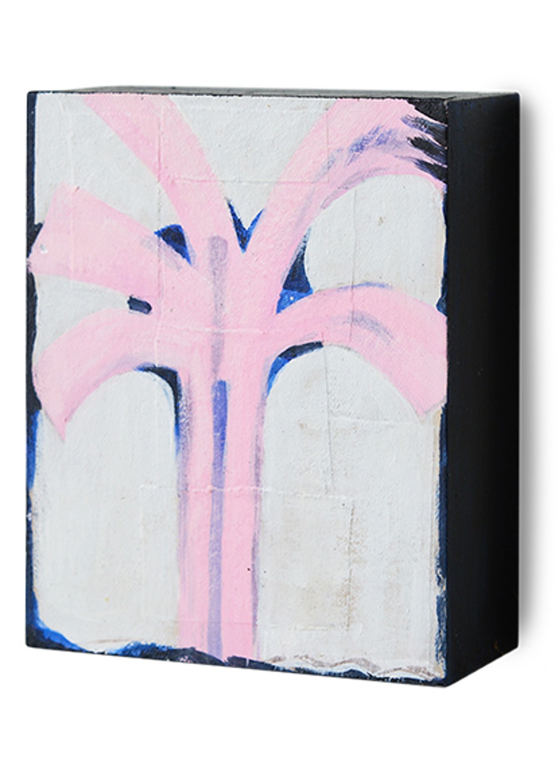 HKliving Pocket Exhibit: Palmlines wandelement 16 x 13 cm - voorkant 4 roze
