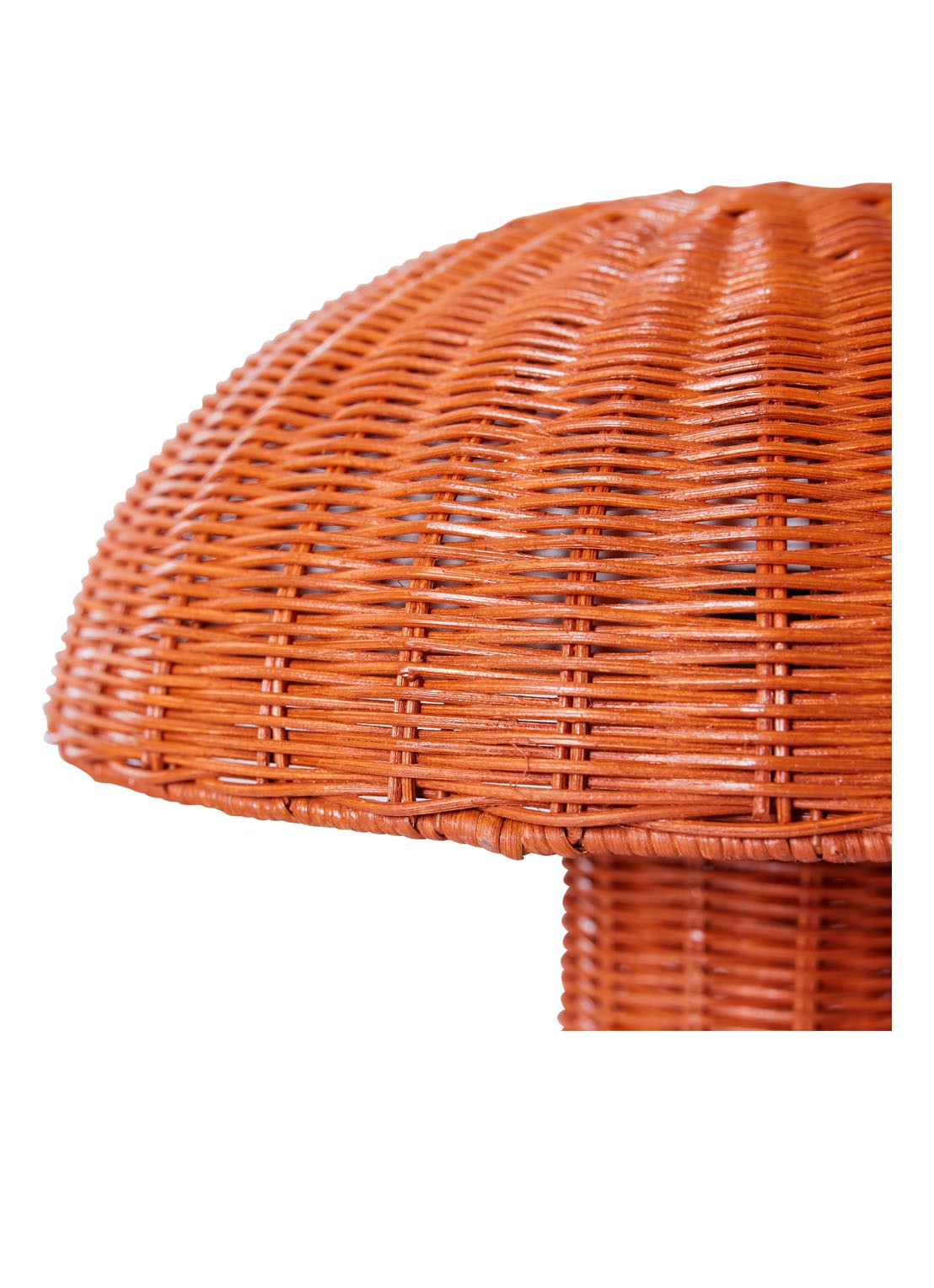 HKliving Rattan tafellamp Ø34 cm - detail 6 orange