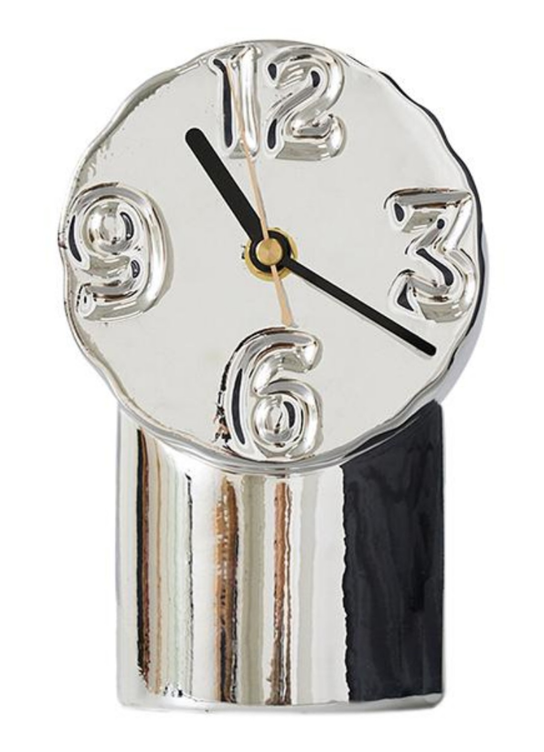 HKliving Retro tafelklok - voorkant metallic