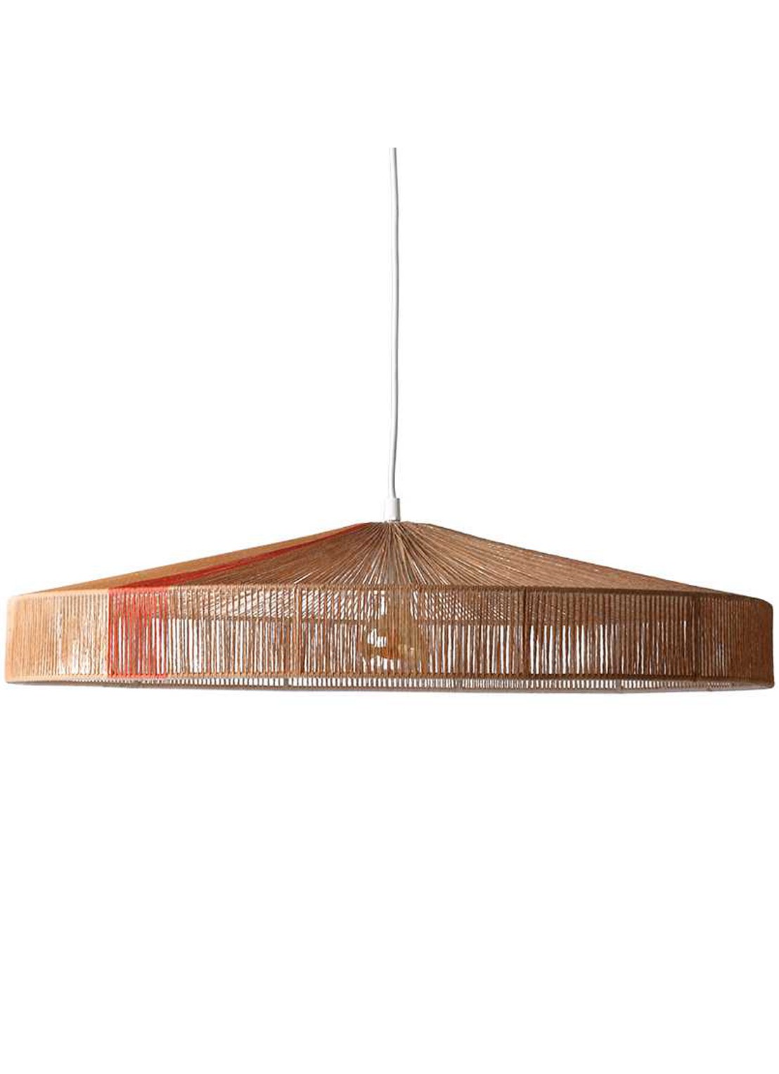 HKliving Rope hanglamp Ø70 cm - voorkant beige