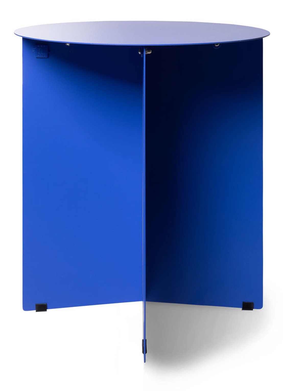 HKliving Round bijzettafel 40 cm - voorkant donkerblauw