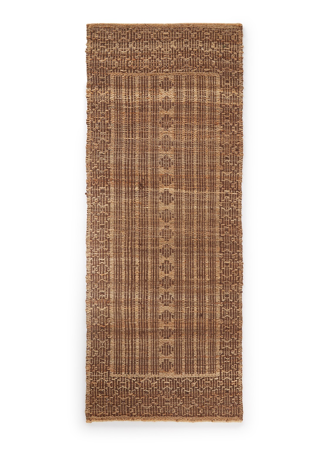 HKliving Runner vloerkleed van jute 700 x 200 cm  - voorkant camel