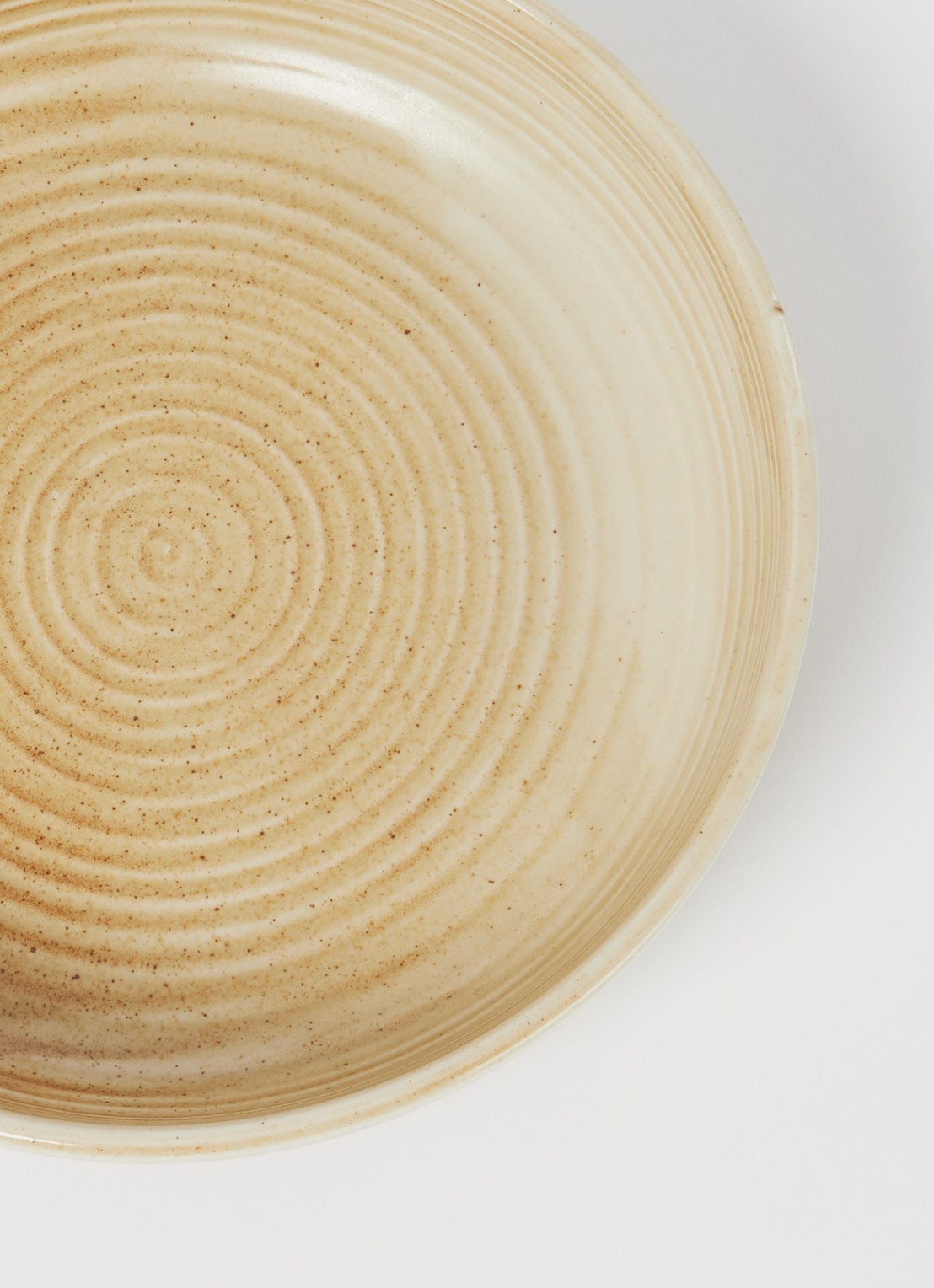 HKliving Rustic diep bord 22 cm - detail 2 zand