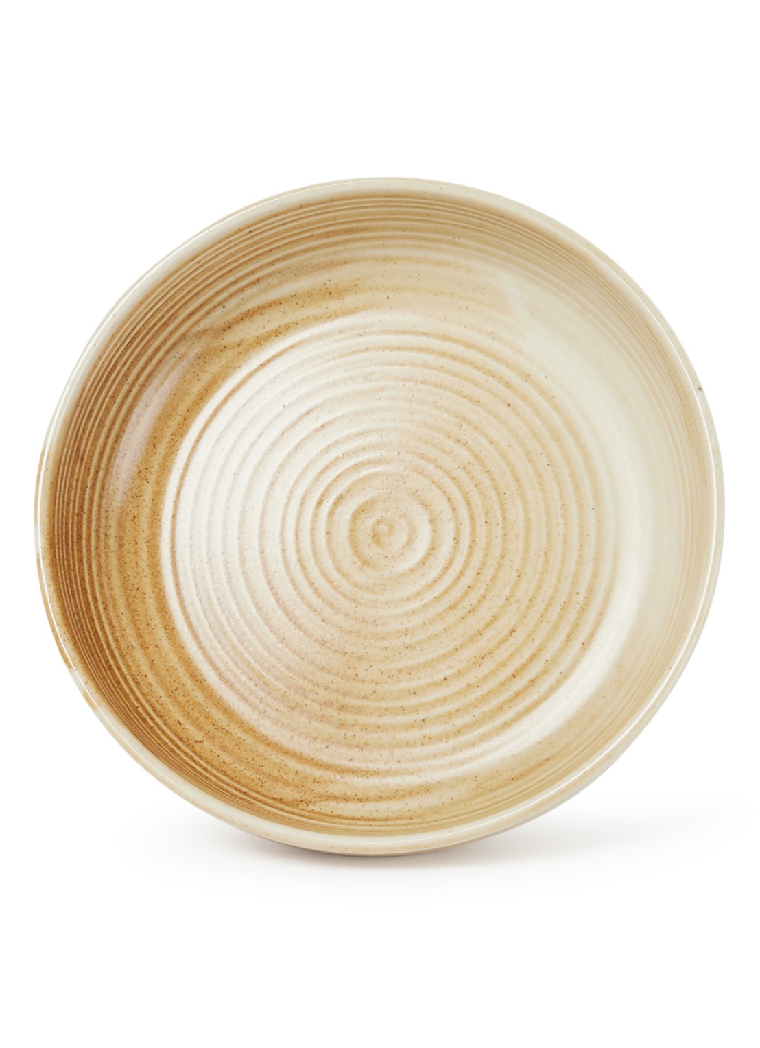 HKliving Rustic diep bord 22 cm - voorkant 3 zand