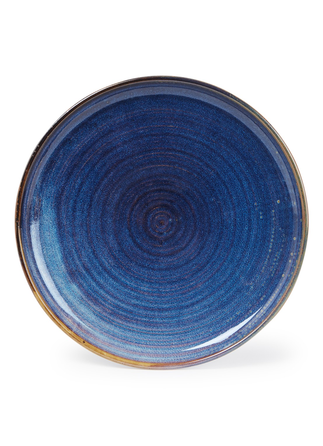 HKliving Rustic dinerbord 26,5 cm - voorkant indigo