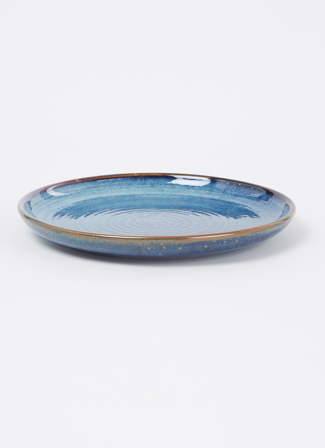 HKliving Rustic ontbijtbord 20,5 cm  - detail 4 indigo