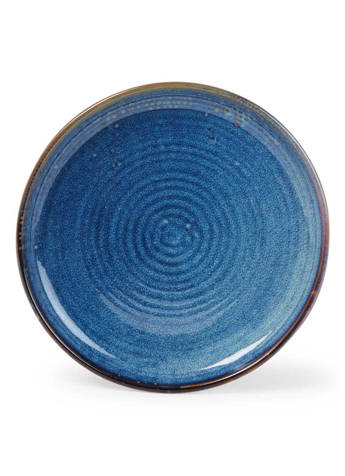HKliving Rustic ontbijtbord 20,5 cm  - voorkant indigo