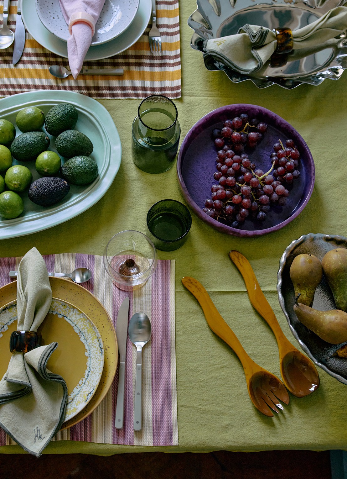 HKliving Saladebestek 2-delig - detail 4 bruin