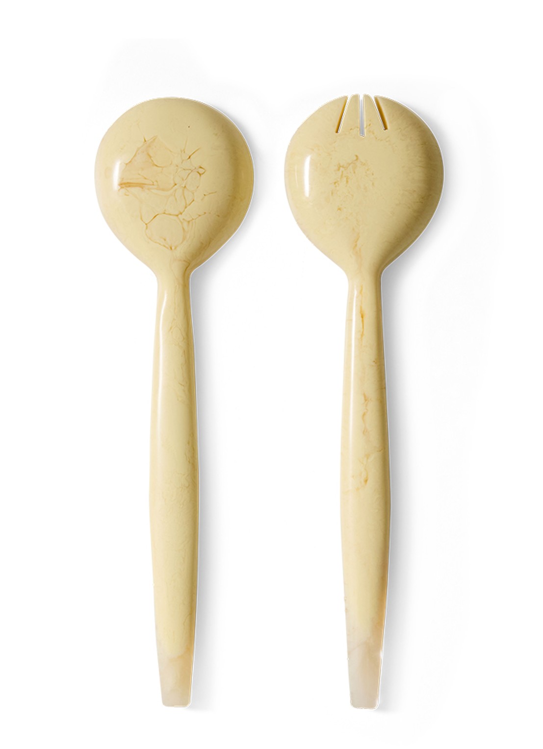 HKliving Saladebestek 2-delig - voorkant 3 beige