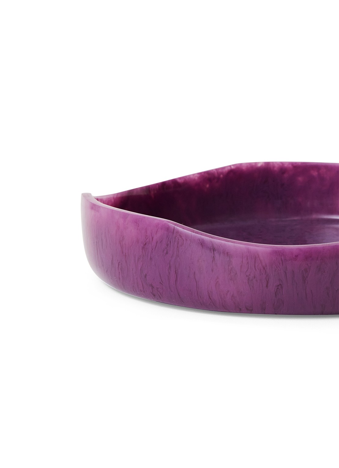 HKliving Saladeschaal 26,5 cm - achterkant 3 aubergine