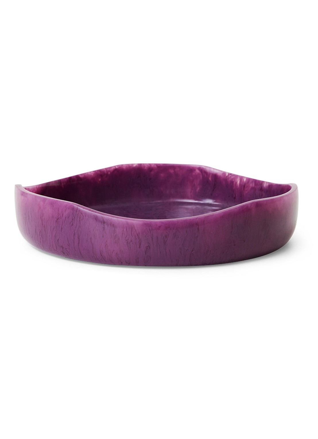 HKliving Saladeschaal 26,5 cm - voorkant aubergine