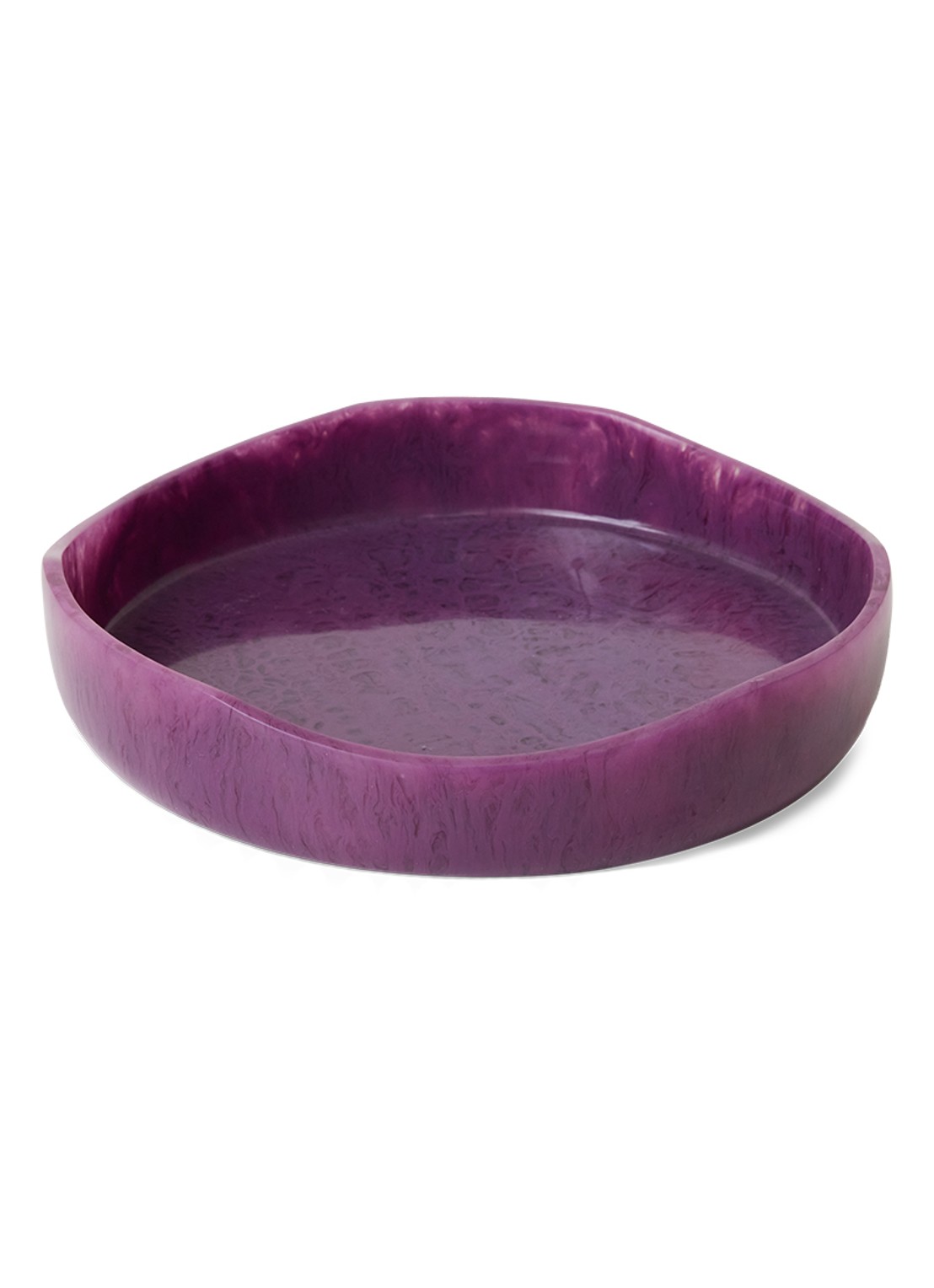 HKliving Saladeschaal 26,5 cm - voorkant 2 aubergine