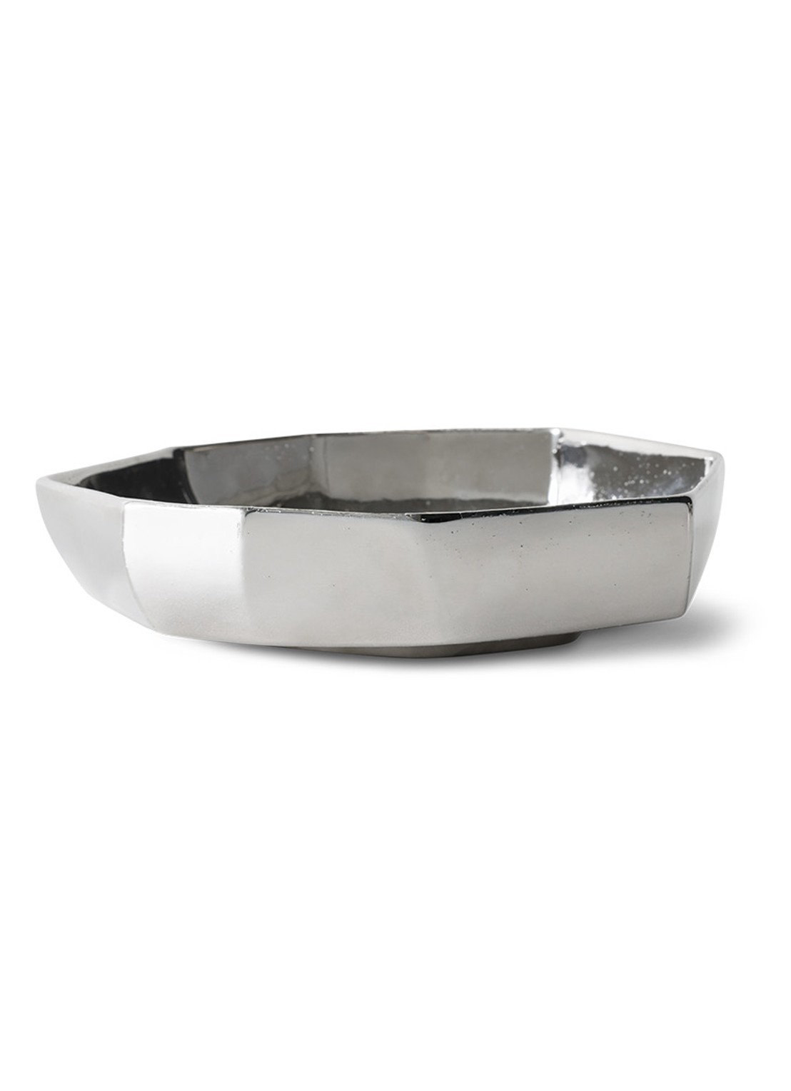 HKliving Schaal 25 cm - voorkant 4 zilver