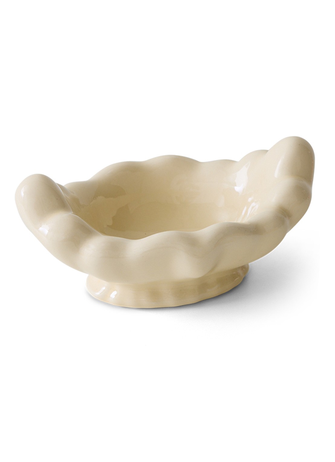 HKliving Schaal 25 x 15 cm - voorkant 4 gebroken wit