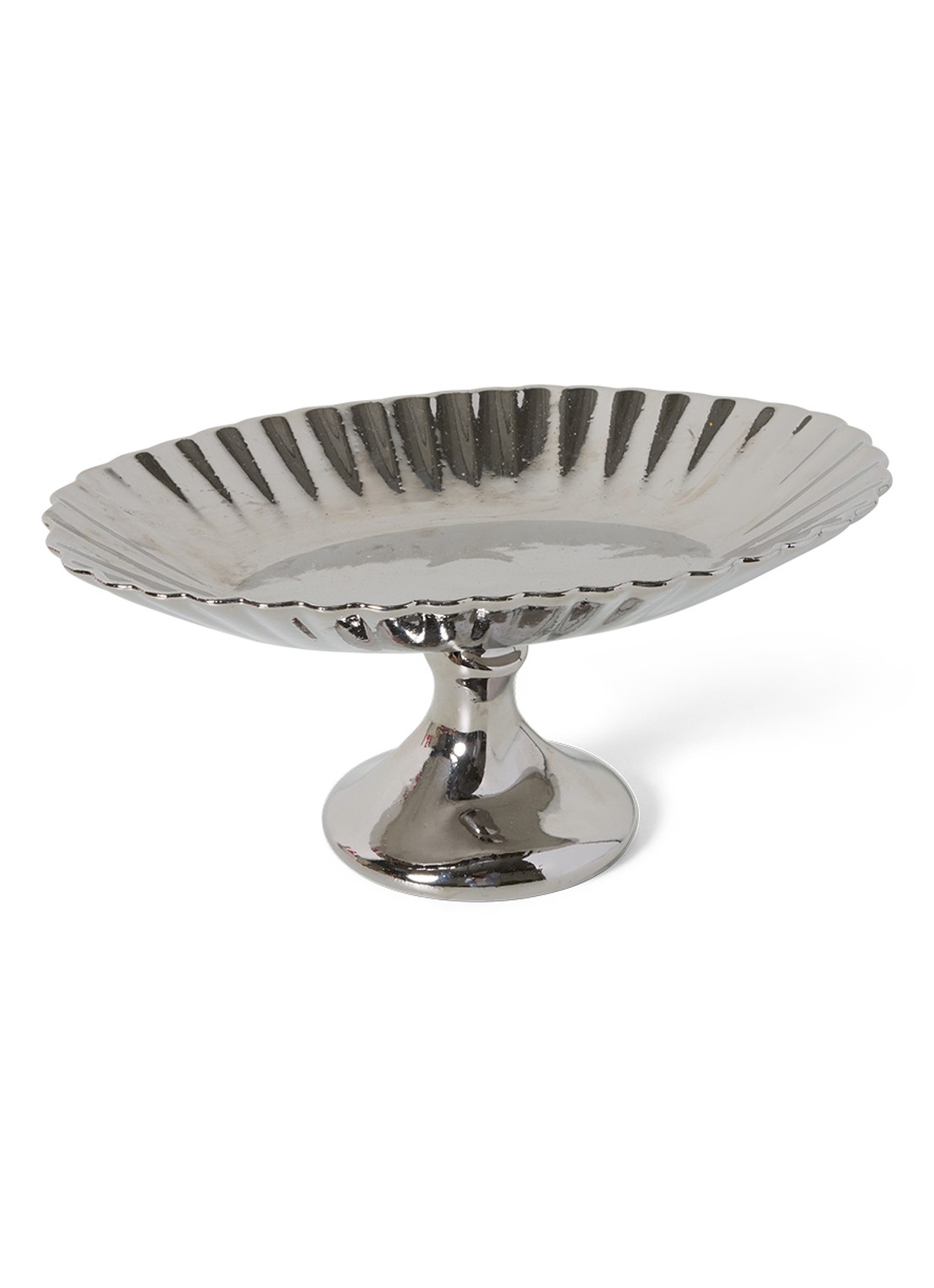 HKliving Schaal 34 cm - voorkant 5 zilver