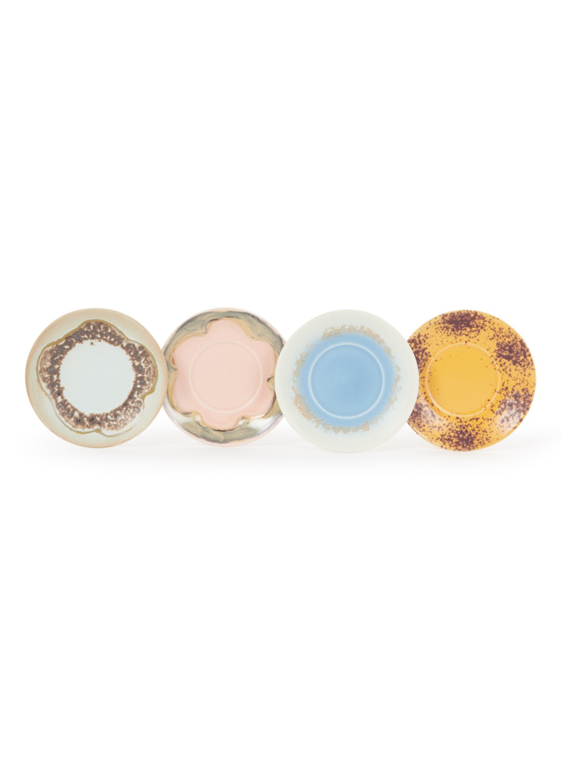 HKliving Schotel 11,5 cm set van 4 - voorkant blauw