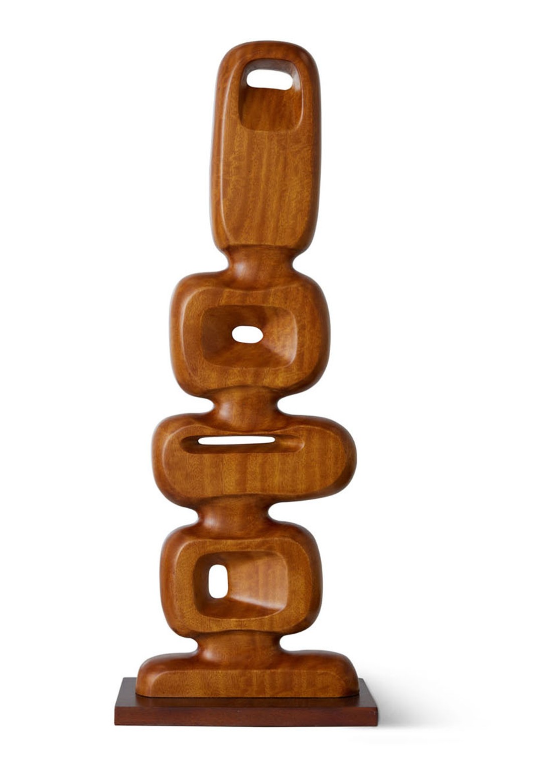 HKliving Sculpture ornament 71 cm - voorkant bruin