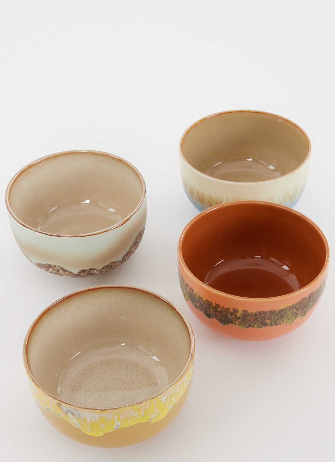 HKliving Seabreeze kom 13,5 cm set van 4 - detail 2 multicolor