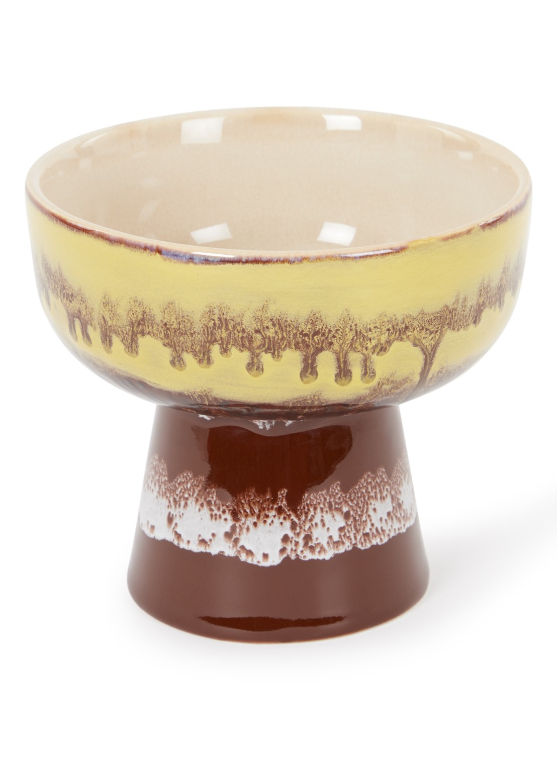 HKliving Serveerschaal 12,5 cm - voorkant geel