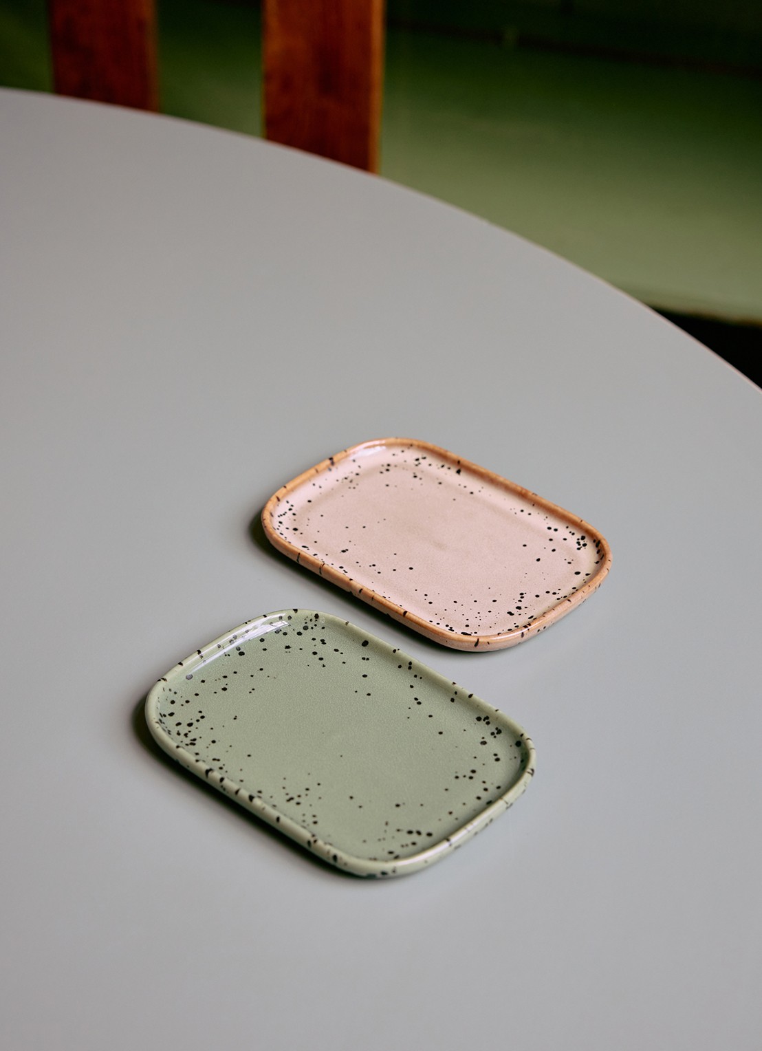 HKliving Serveerschaal 14,5 cm set van 2 - voorkant 2 groen