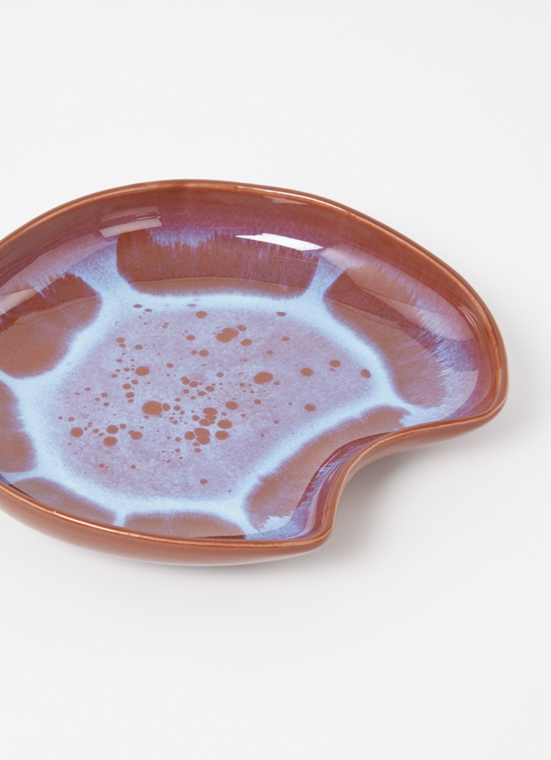 HKliving Shell serveerschaal 21 cm - voorkant 2 kastanjebruin