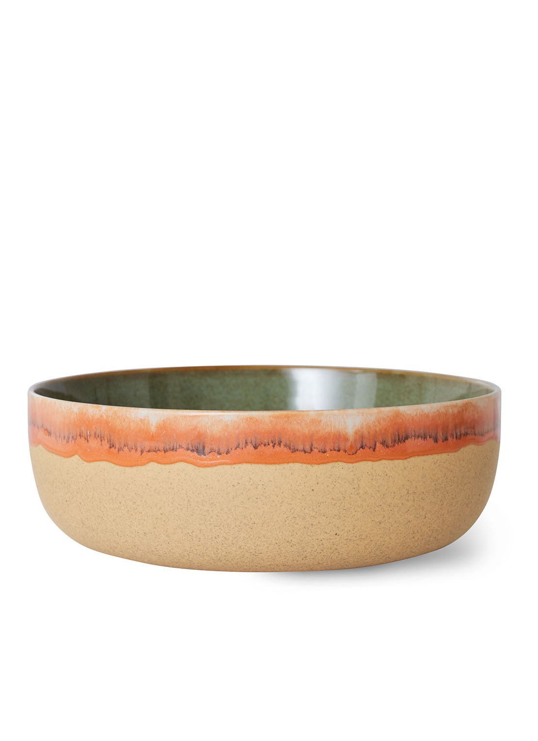 HKliving Shore saladekom 25 cm - voorkant beige