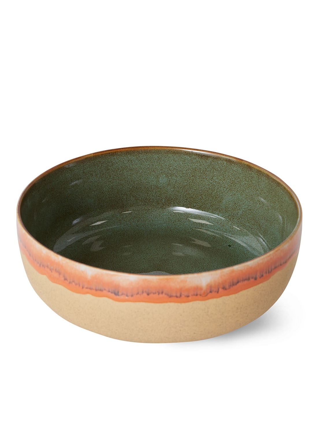 HKliving Shore saladekom 25 cm - voorkant 2 beige