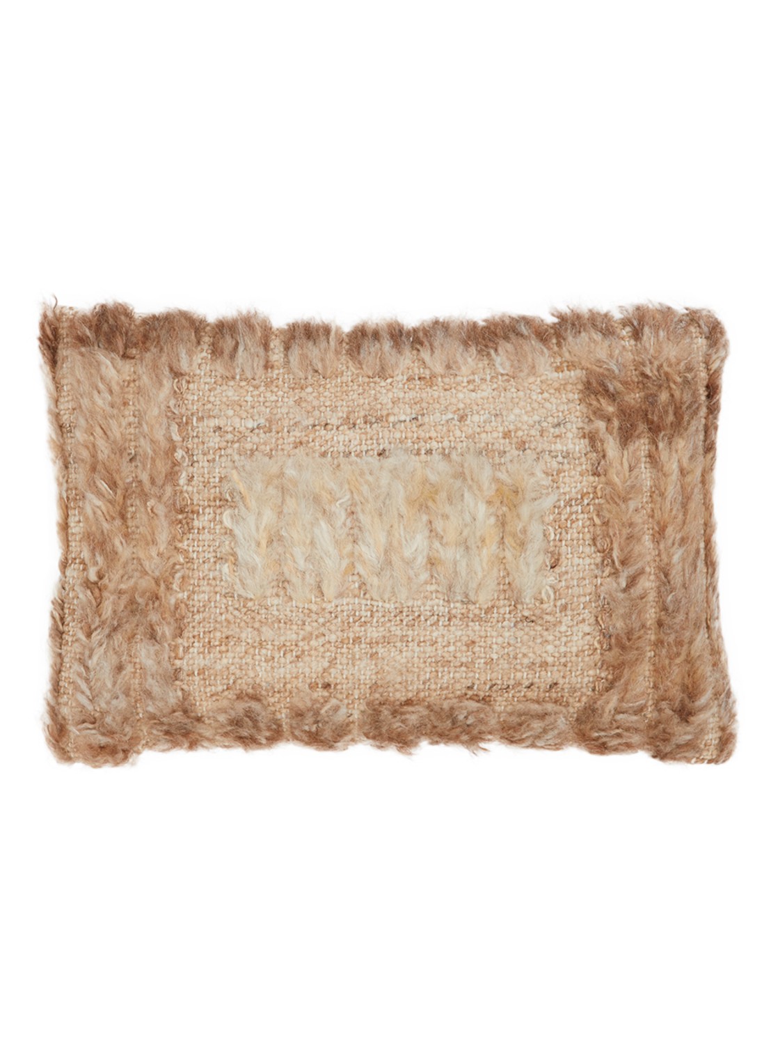 HKliving Sierkussen 40 x 25  cm - voorkant camel