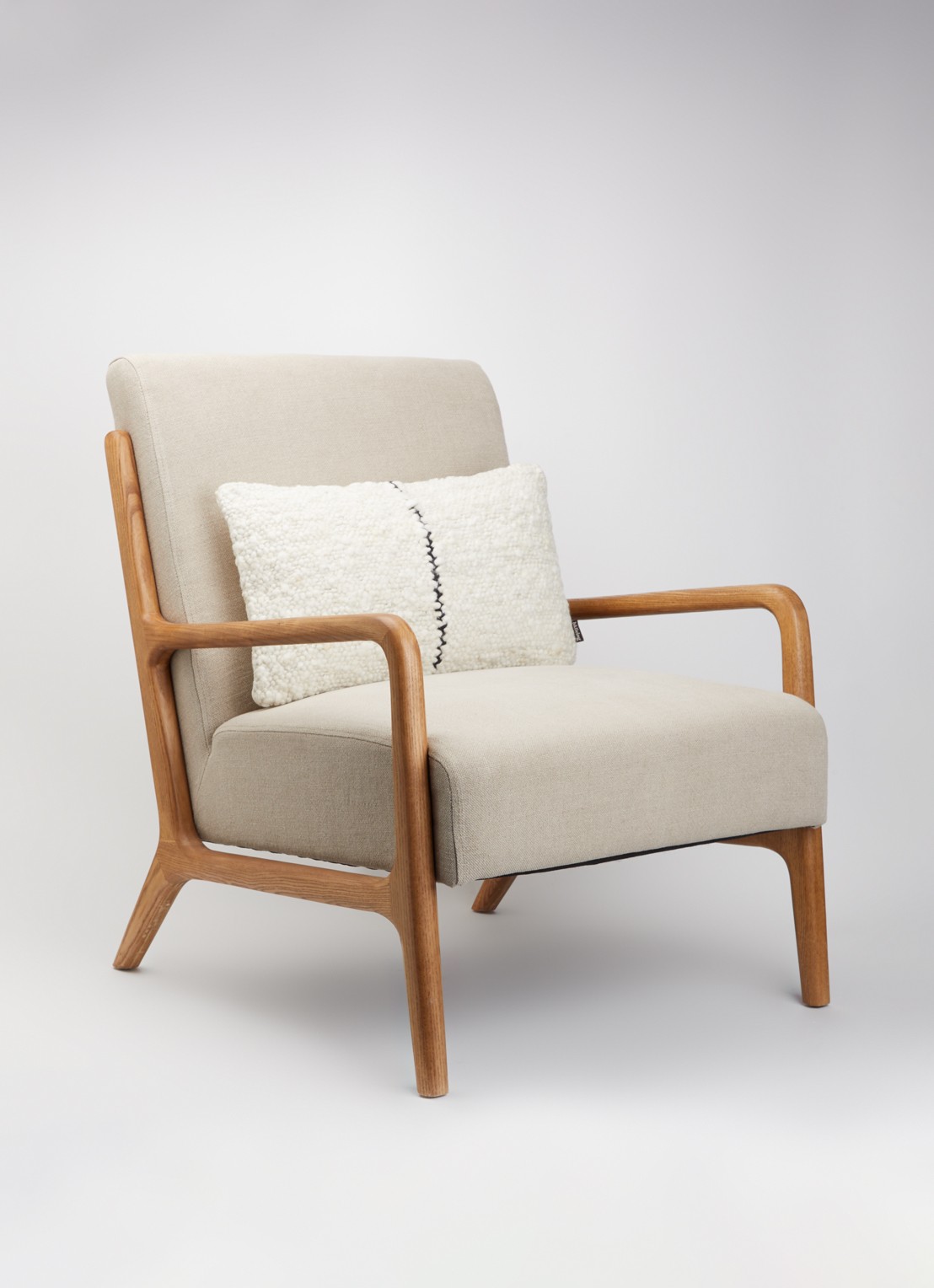 HKliving Sierkussen 50 x 30 cm - voorkant 4 gebroken wit
