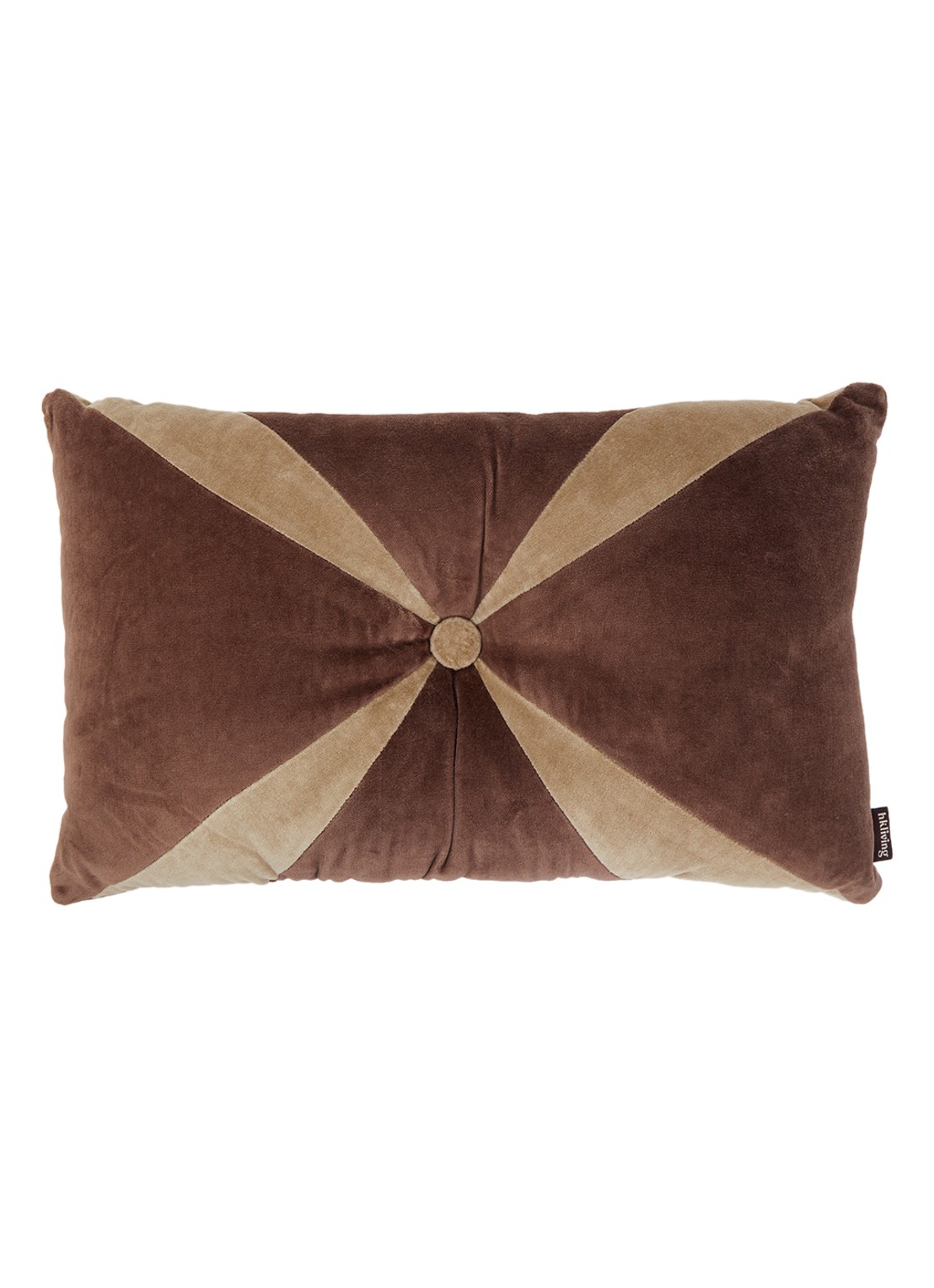 HKliving Sierkussen 50 x 30 cm  - voorkant bruin