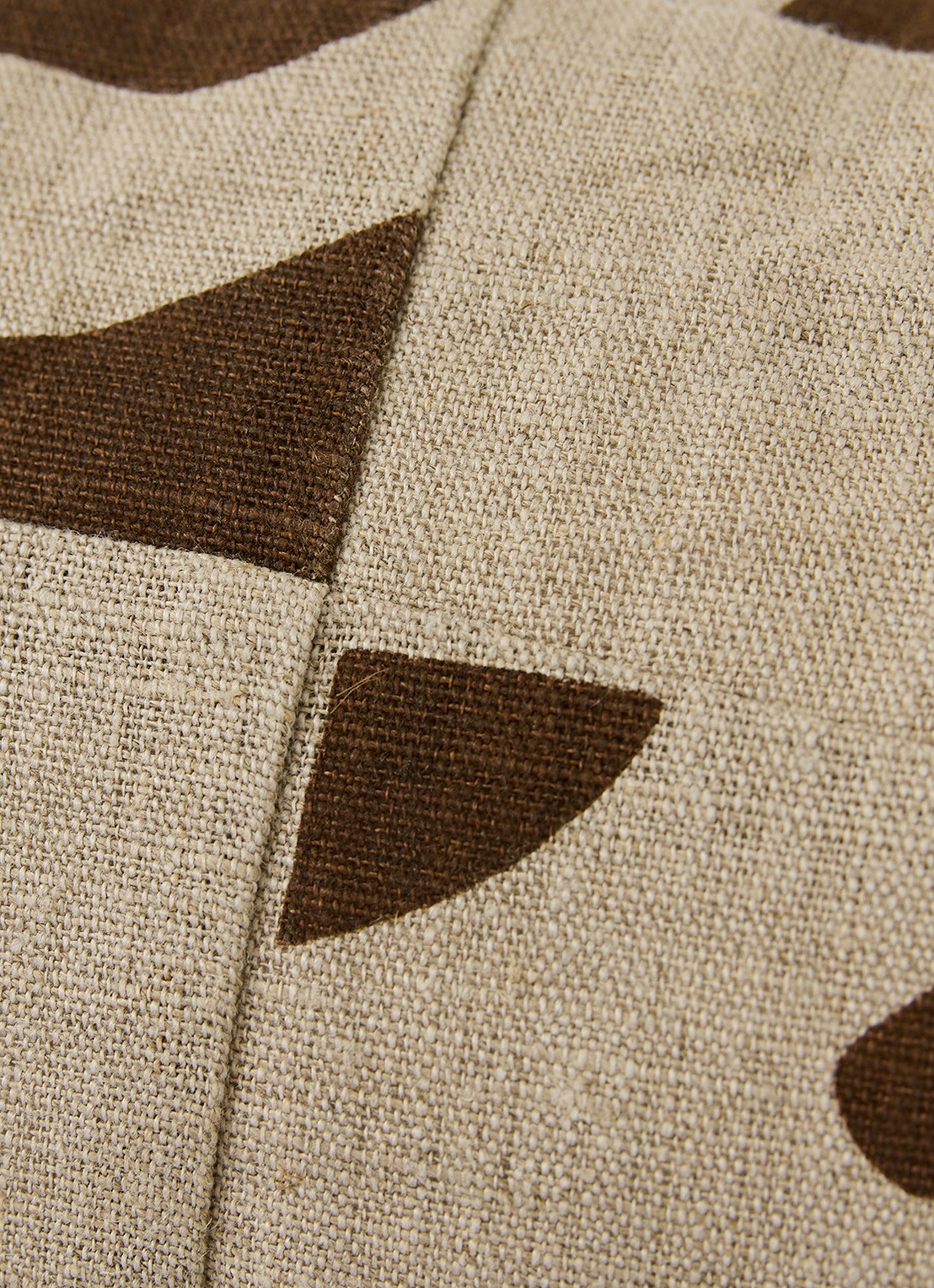 HKliving Sierkussen 70 x 30 cm - achterkant naturel
