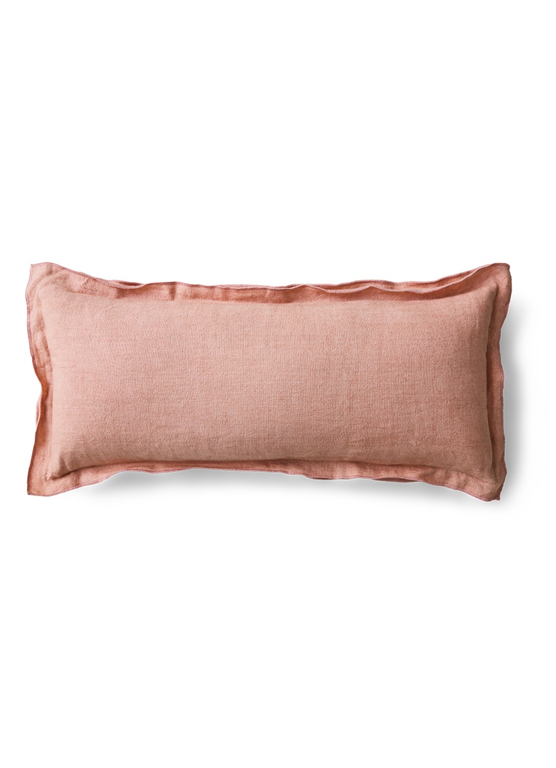 HKliving Sierkussen 70 x 30 cm - voorkant 2 zalmroze