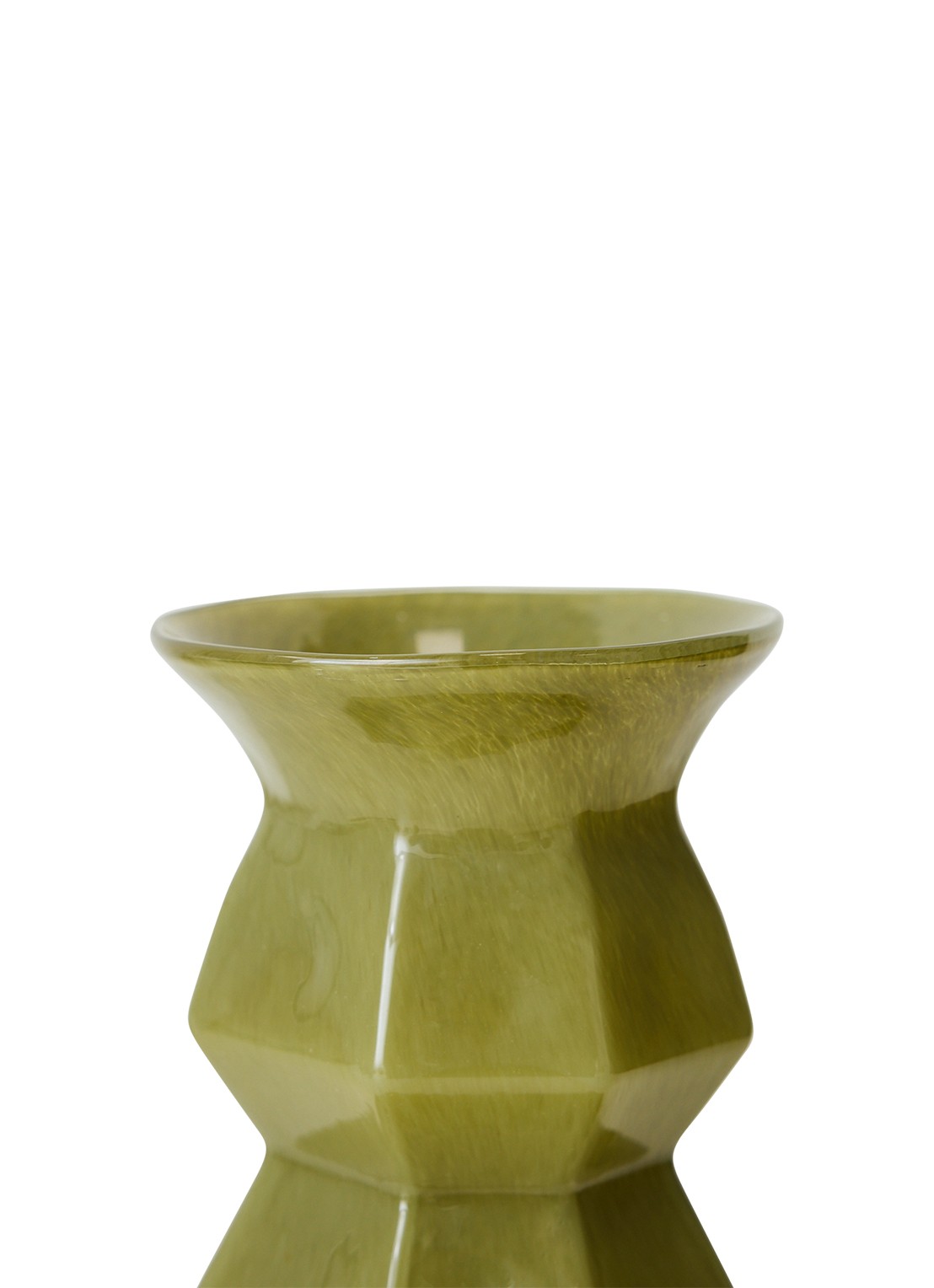 HKliving Silhouette vaas - voorkant 6 groen