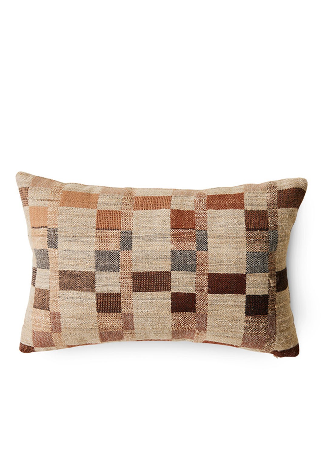 HKliving Silk sierkussen 40 x 25 cm - voorkant camel