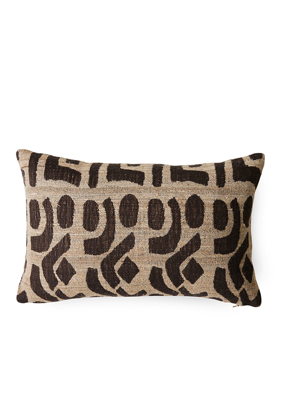 HKliving Silk sierkussen 40 x 25 cm - voorkant lichtbruin