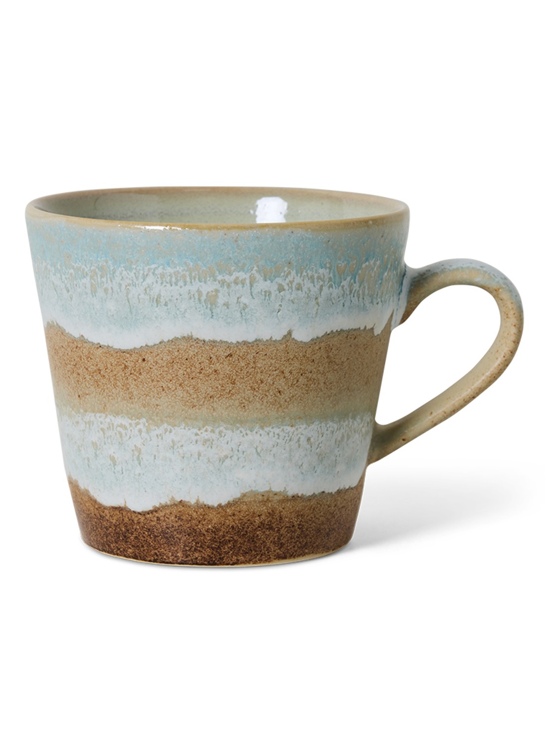 HKliving Skyline cappuccino mok - voorkant 4 lichtblauw