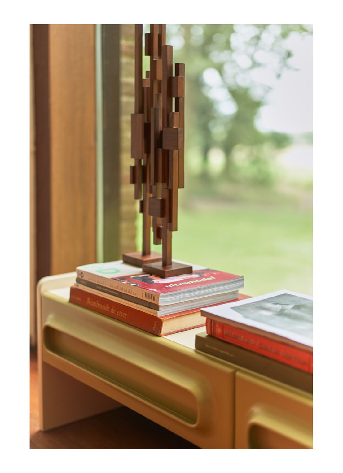 HKliving Skyline S ornament 27,5 cm - detail 2 bruin
